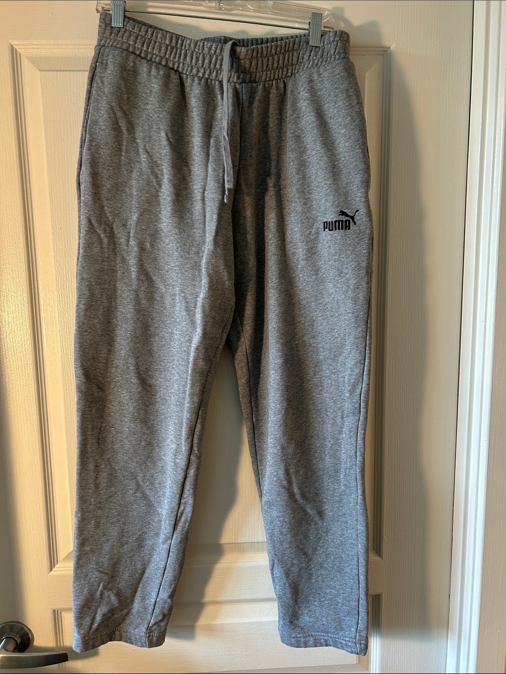 Puma Gray Drawstring Jogger Sweatpants